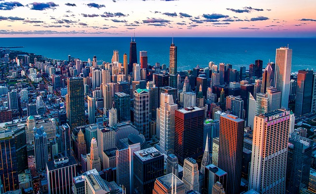 Chicago real estate skyline