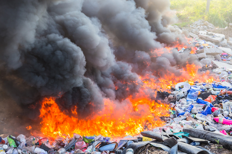 burning waste in Harrisburg